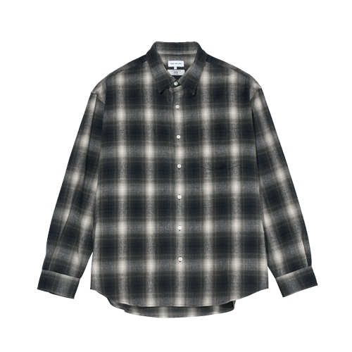 Relaxed Flannel Shirts (Black)