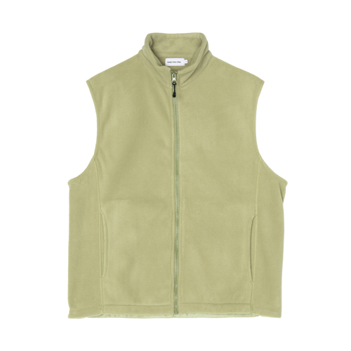 Relaxed Fleece Vest (Light Olive)