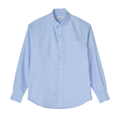 Relaxed Oxford B/D Shirts (Sky Blue)