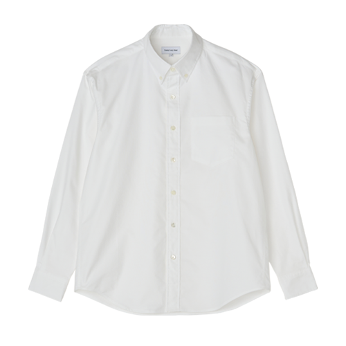 Relaxed Oxford B/D Shirts (White)