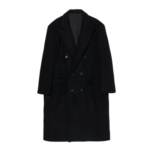 Double Breasted Chester Coat (Black) - steadyeverywear